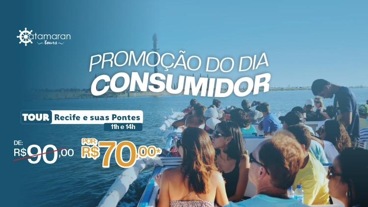 Tour Recife e Suas Pontes - DIA DO CONSUMIDOR 